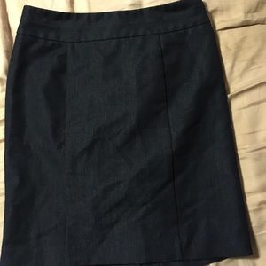 Dark denim look skirt with lining